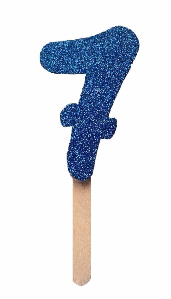 N. GLITTER BLU PICCOLO LEGNO