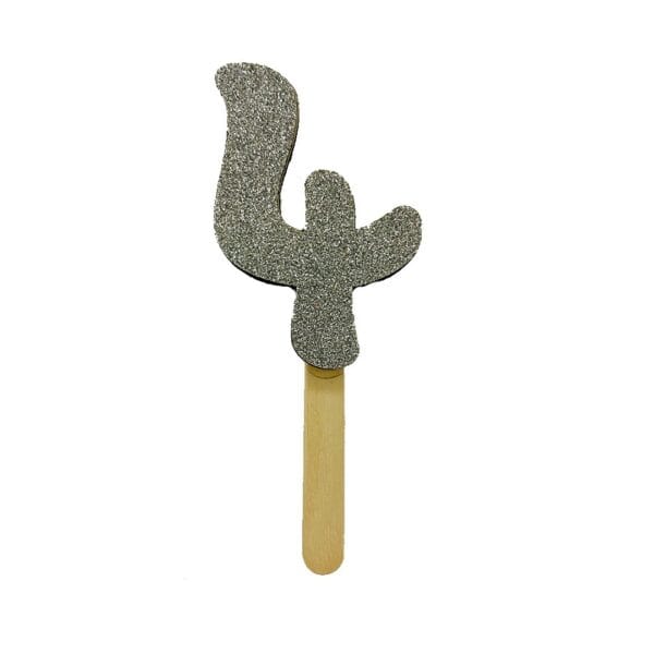 N. GLITTER ARGENTO PICCOLO LEGNO