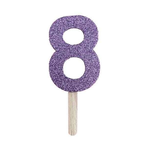 N. GLITTER LILLA PICCOLO LEGNO