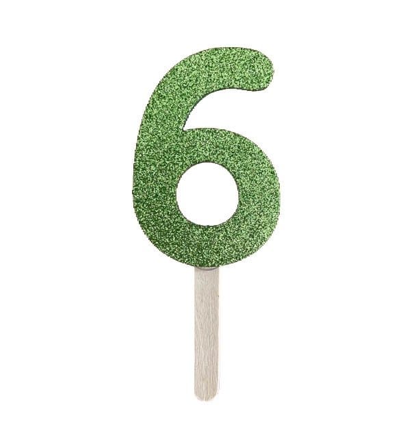 N. GLITTER VERDE PICCOLO LEGNO