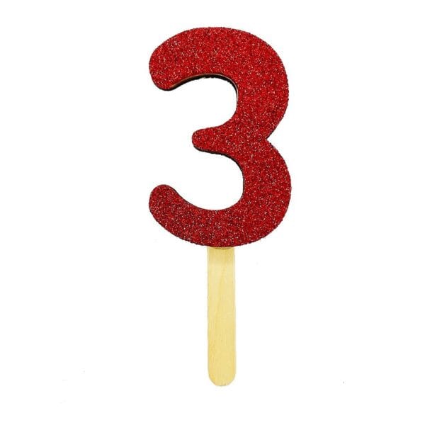 N. GLITTER ROSSO PICCOLO LEGNO