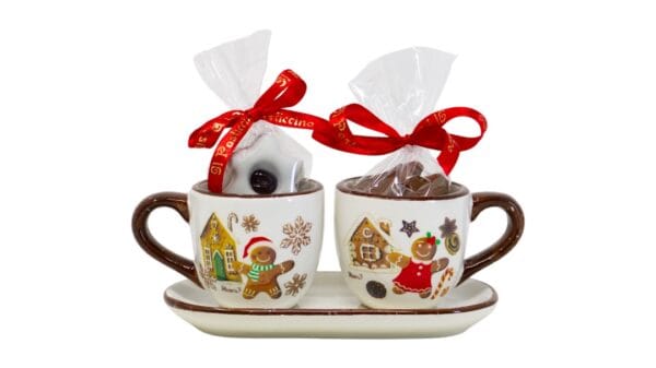 Set 2 tazzine da caffè pan di zenzero