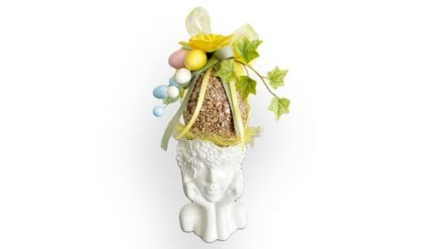 Testa con uovo granellato