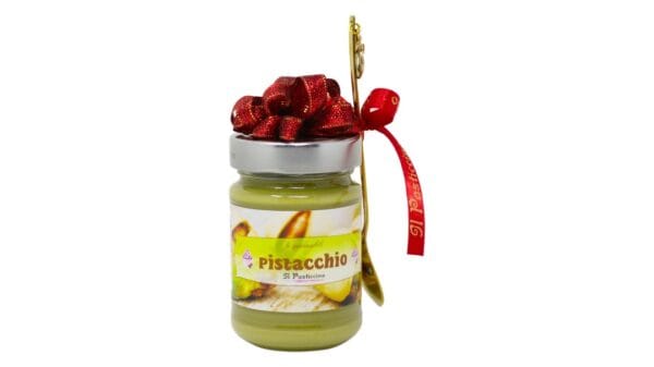 Barattolo crema spalmabile con cucchiaino